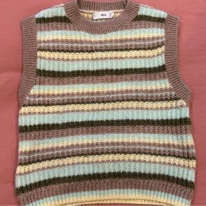 MANGO KNIT MULTICOLORED SWEATER